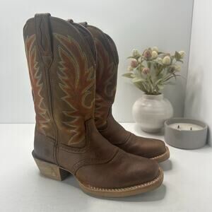 Durango 12" Rebel Pro Rodeo Western Brown Leather Boots DDB0418 Men 8M Tried On